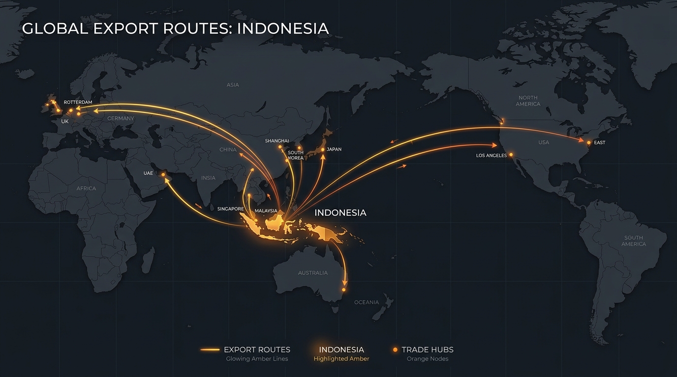 Global export map